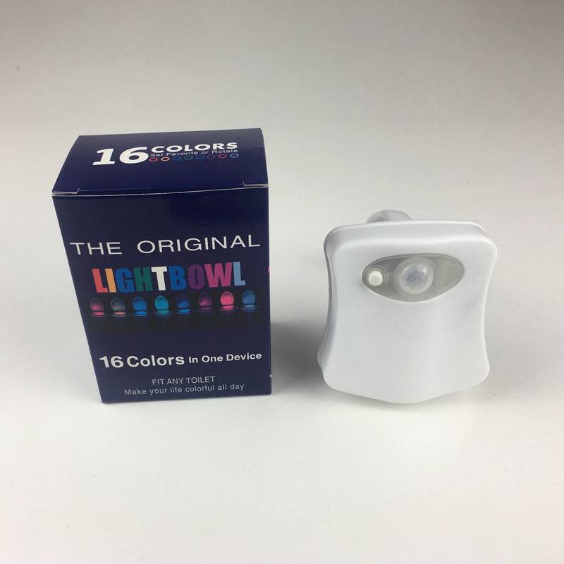 16-Color LED Motion Sensor Toilet Night Light
