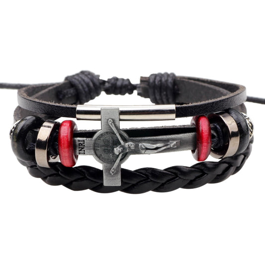 Punk multi-layer leather bracelet - AllShopCart