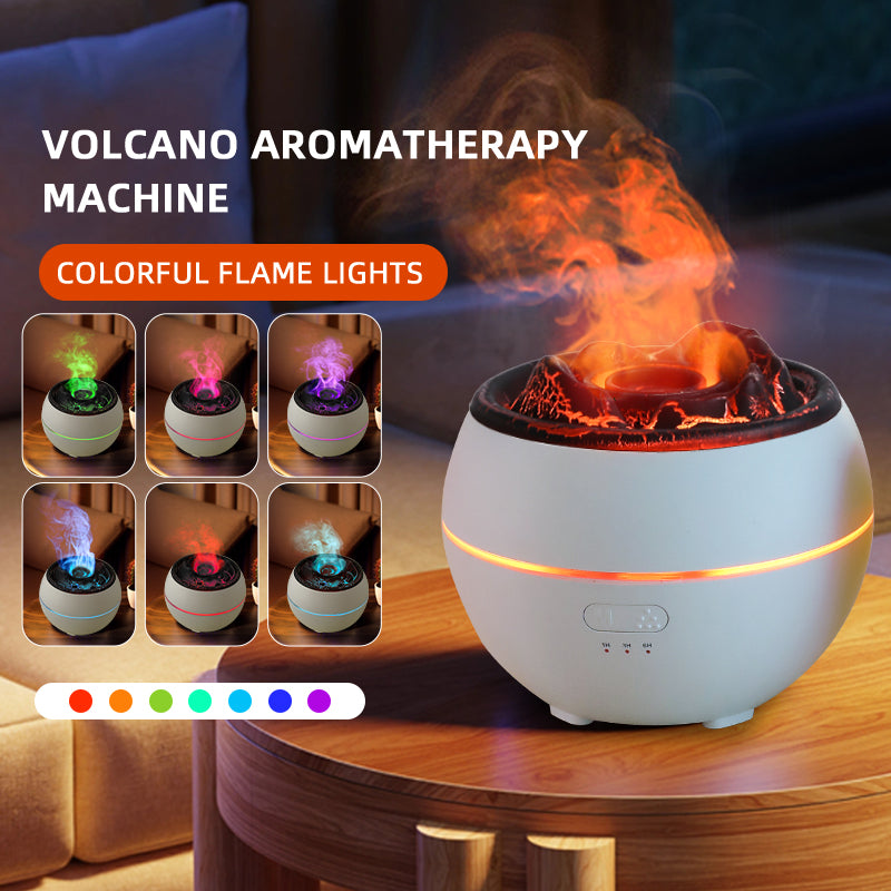 Relaxing Flame Aroma Diffuser – Ultrasonic & Essential Oils