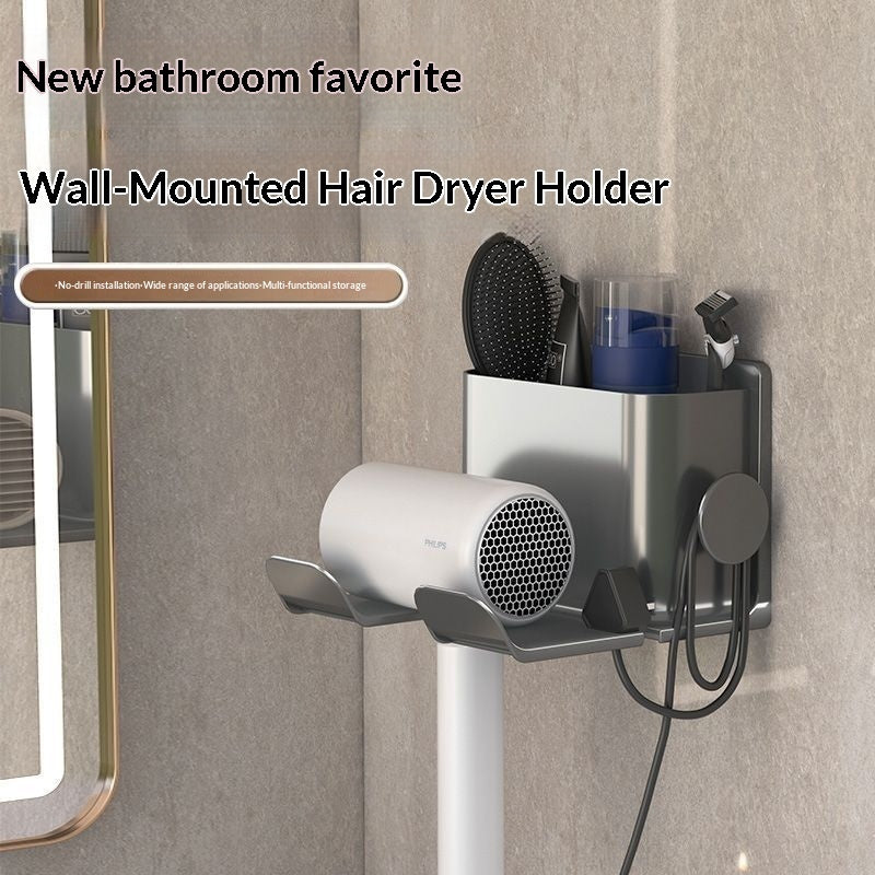 Space-Saving Bathroom Shelf – No Drills Needed