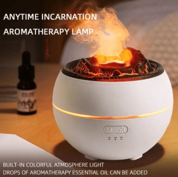 Relaxing Flame Aroma Diffuser – Ultrasonic & Essential Oils