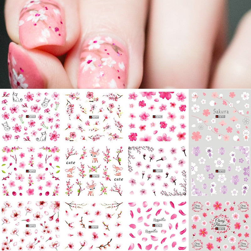 Sunflower Maple leaf Nail Stickers - AllShopCart