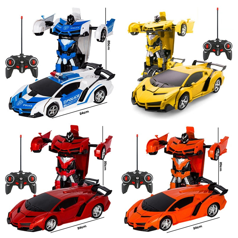 Electric Transformation Robot Toy Car For Kids - AllShopCart