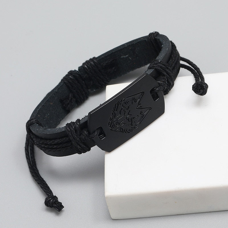 Multi-layer braided leather bracelet - AllShopCart