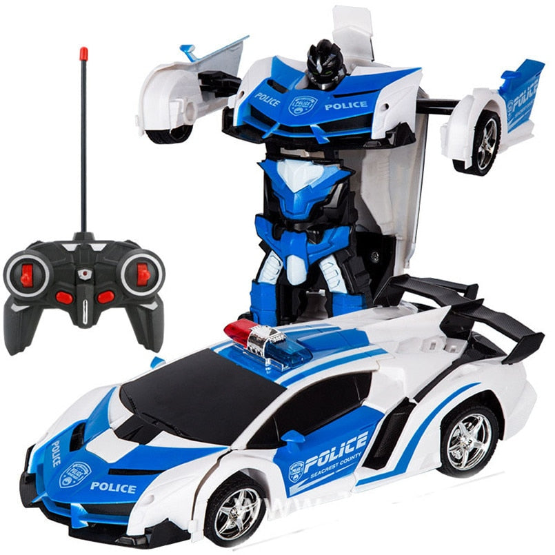 Electric Transformation Robot Toy Car For Kids - AllShopCart