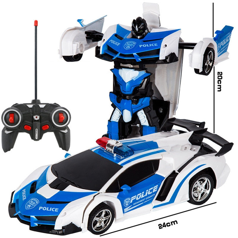 Electric Transformation Robot Toy Car For Kids - AllShopCart