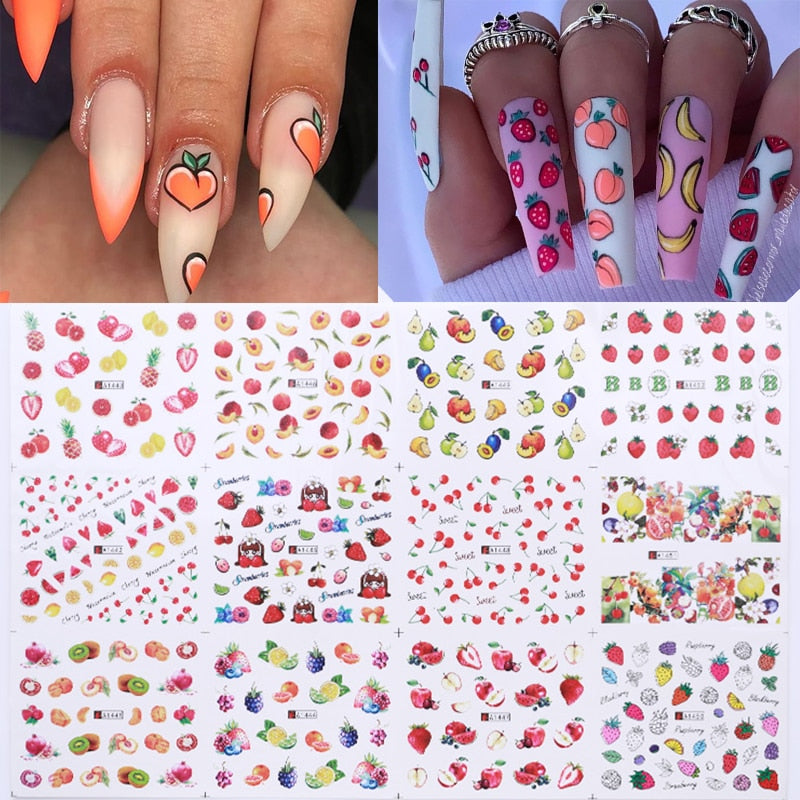 Sunflower Maple leaf Nail Stickers - AllShopCart
