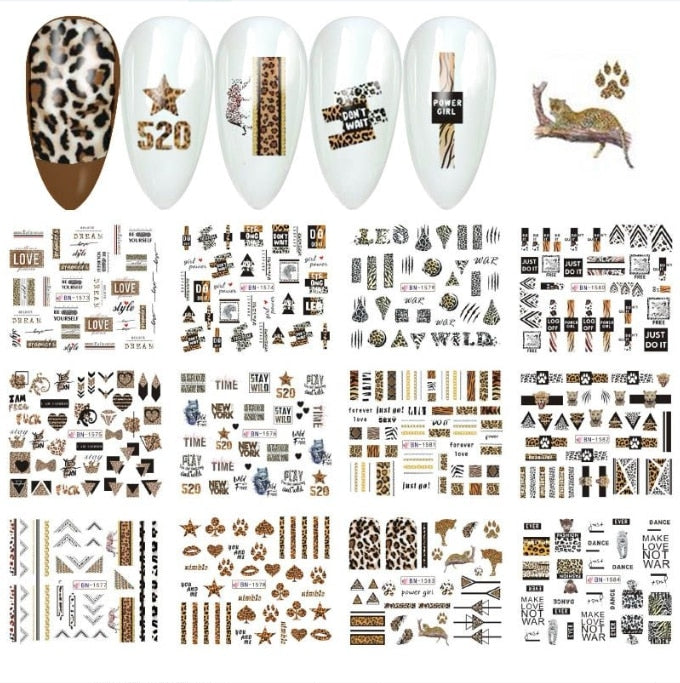 Sunflower Maple leaf Nail Stickers - AllShopCart