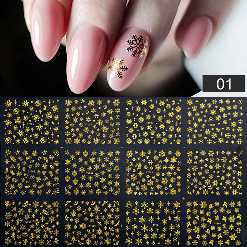Sunflower Maple leaf Nail Stickers - AllShopCart
