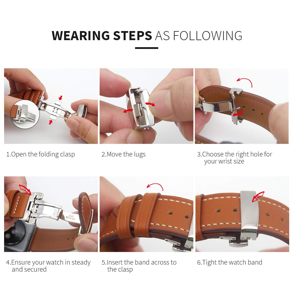 Leather Strap For Apple watch - AllShopCart