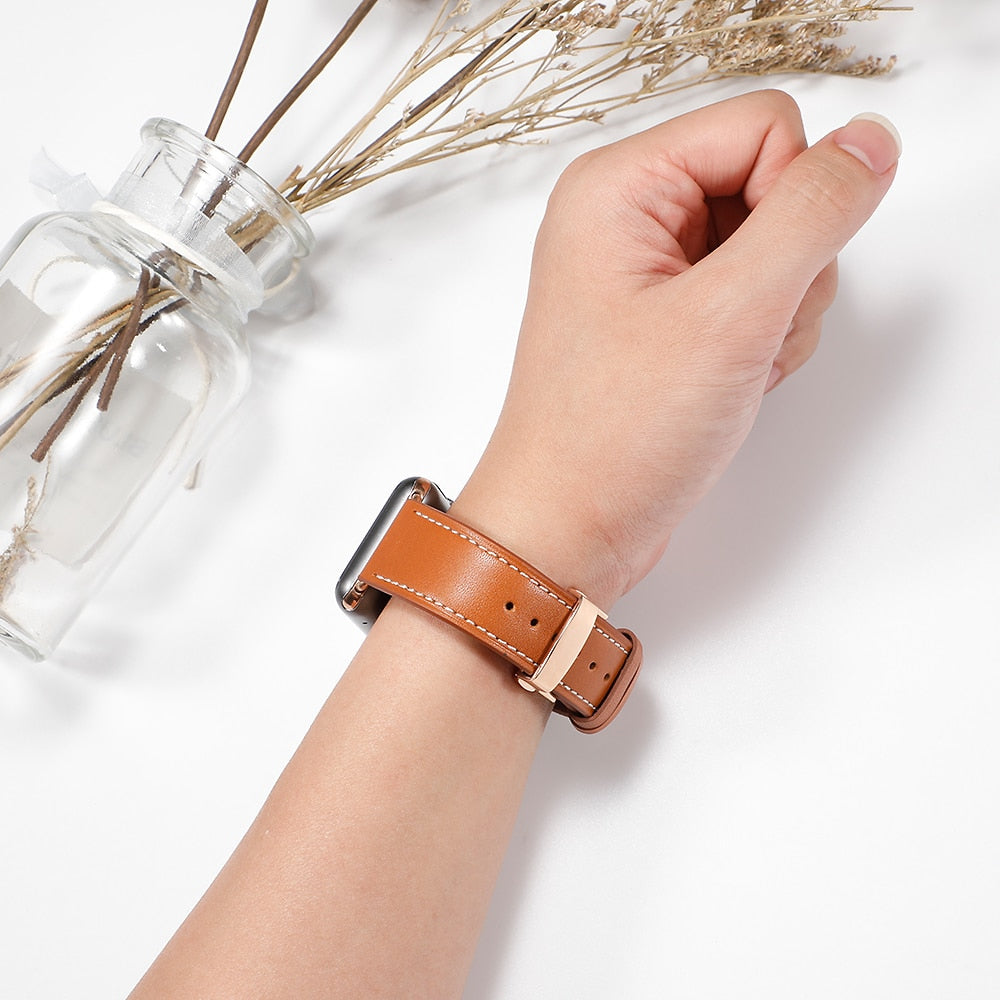 Leather Strap For Apple watch - AllShopCart