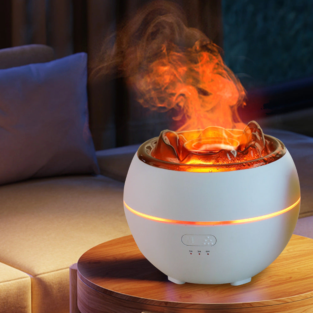 Relaxing Flame Aroma Diffuser – Ultrasonic & Essential Oils