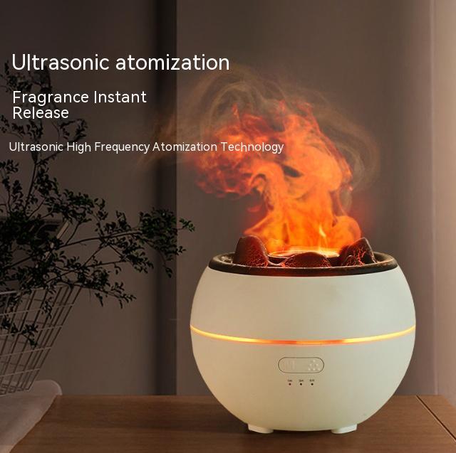 Relaxing Flame Aroma Diffuser – Ultrasonic & Essential Oils